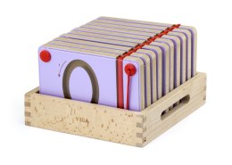 VIGA Tabliczki Magnetyczne Nauka Pisania Cyferki Certyfikat FSC Montessori