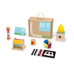 TOOKY TOY Box Pudełko XXL Montessori Edukacyjne 6w1 Sensoryczne 0-6 Mies