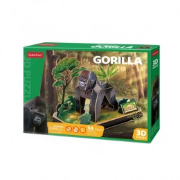 Puzzle 3D Zwierzęta - Goryl