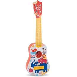 WOOPIE Gitara Klasyczna dla Dzieci Czerwona 57cm