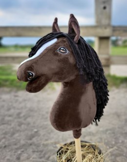 Hobby Horse Duży koń na kiju Premium - ciemnogniady A3
