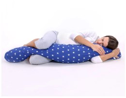 Poduszka ciążowa Longer dla kobiet w ciąży do spania- Gwiazdki granatowe
