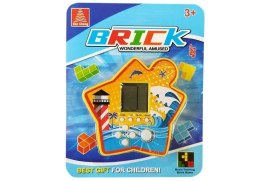 Gra Elektroniczna Kieszonkowa Brick Tetris Żółty