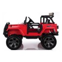 MEGA JEEP 4X4 Z REDUKTOREM NAPĘDU EXCLUSIVE, WOLNY START,MIĘKKIE KOŁA, 2x12V 10 Ah/WXE1688