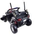 MEGA BUGGY UTV POLICJA TURBO R FOX DLA 2 DZIECI 4X200 W, 24V, SUPER MOC, WSPOMAGANIE/XB2118