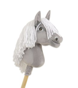Hobby Horse Mały koń na kiju Premium - siwy III A4