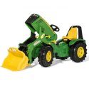 John Deere Traktor na Pedały X-Trac Premium Łyżka Ciche Koła Rolly Toys