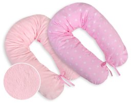 Poduszka ciążowa dwustronna Longer- Gwiazdki różowe