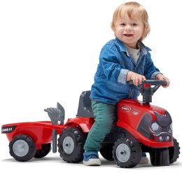 FALK Jeździk Traktorek Baby Case IH Ride-On Czerwony z Przyczepką + akc. od 12 miesięcy